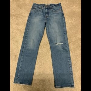 Levis wedgie straight jeans